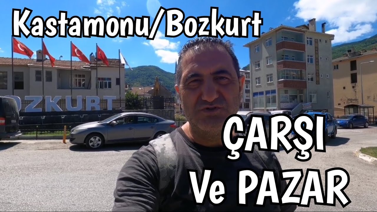 Kastamonu - Bozkurt Büyük Selden sonra Çarşıyı ve Pazarı gezdim #kastamonu #köyhayatı