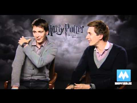 Played by real twins Oliver Phelps & James Phelps, The Weasley brothers (Fred Weasley and George Weasley) talk to Paul Byrne for www.Movies.ie about HP 7 and the final Harry Potter scenes. Subscribe to watch our new interviews with Daniel Radcliffe, Emma Watson and Rupert Grint - coming online soon.