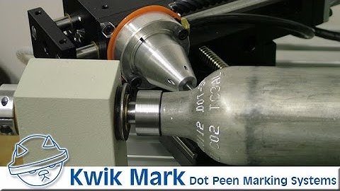 Dot Peen Bottle & Tank Marker -  High Speed Cylinder Marking System