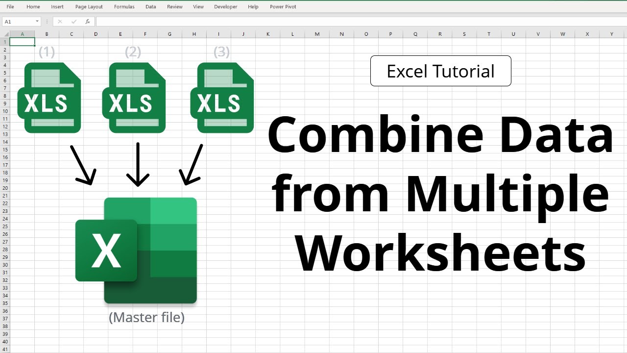 Combine Data From Multiple Worksheets Into ONE Sheets Excel Tutorial 
