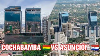 Cochabamba 🇧🇴vs🇵🇾 Asunción ciudades 2023 😱🏙️