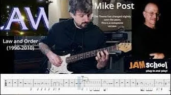 Law and Order TV Theme for Guitar (With TAB) Law and Order TV Theme for Guitar (With TAB)