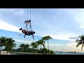 When in sentosa you do a giant swing
