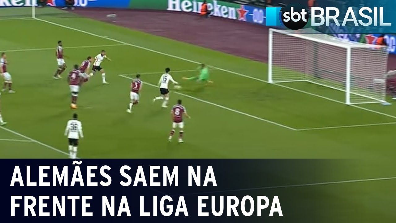 Times alemães saem na frente nas semifinais da Liga Europa | SBT Brasil (28/04/22)