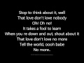 Love don't love nobody Lyrics- Eric Clapton (Lyrics)