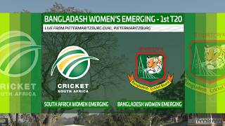 SA Emerging Women vs Bangladesh Emerging Women - T20 Match 1 Live from Pietermaritzburg Oval screenshot 3