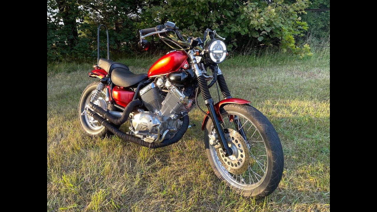 Pearl red Yamaha Virago 535 project