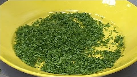 Chopping Parsley