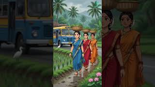 Village life and agriculture 😍Village farming ♥️#village #aianimation #cartoon #visualart #farmlife