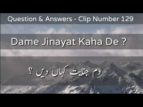 Dame Jinayat Kahan De ? | Mufti Ahmed Khanpuri SB DB | #Q&A 129