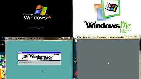 Windows XP vs Windows ME vs Windows 2000 vs Windows Server 2003 Restart Test