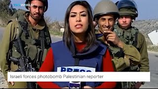 Trt World Israeli Forces Photobomb Palestinian Reporter