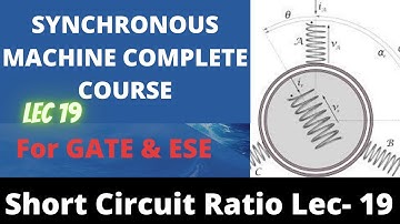 Synchronous Machine Lec- 19 | Complete Concept on Short Circuit Ratio (SCR)