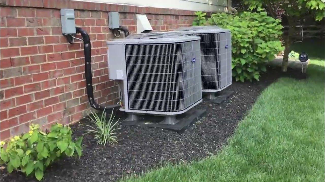 Both of my carrier ac units running YouTube