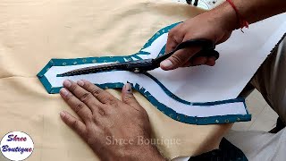 Fashionable front neck designing | with piping dori and Potli Buttons screenshot 5