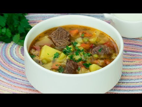 Sopa de ternera y verduras − ¡Sorprenda a toda su familia con una deliciosa sopa! | Gustoso. TV