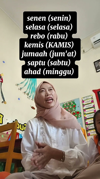 belajar bahasa sunda nama nama hari