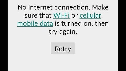 How to Fix "No Internet Connection" Retry error message in play store