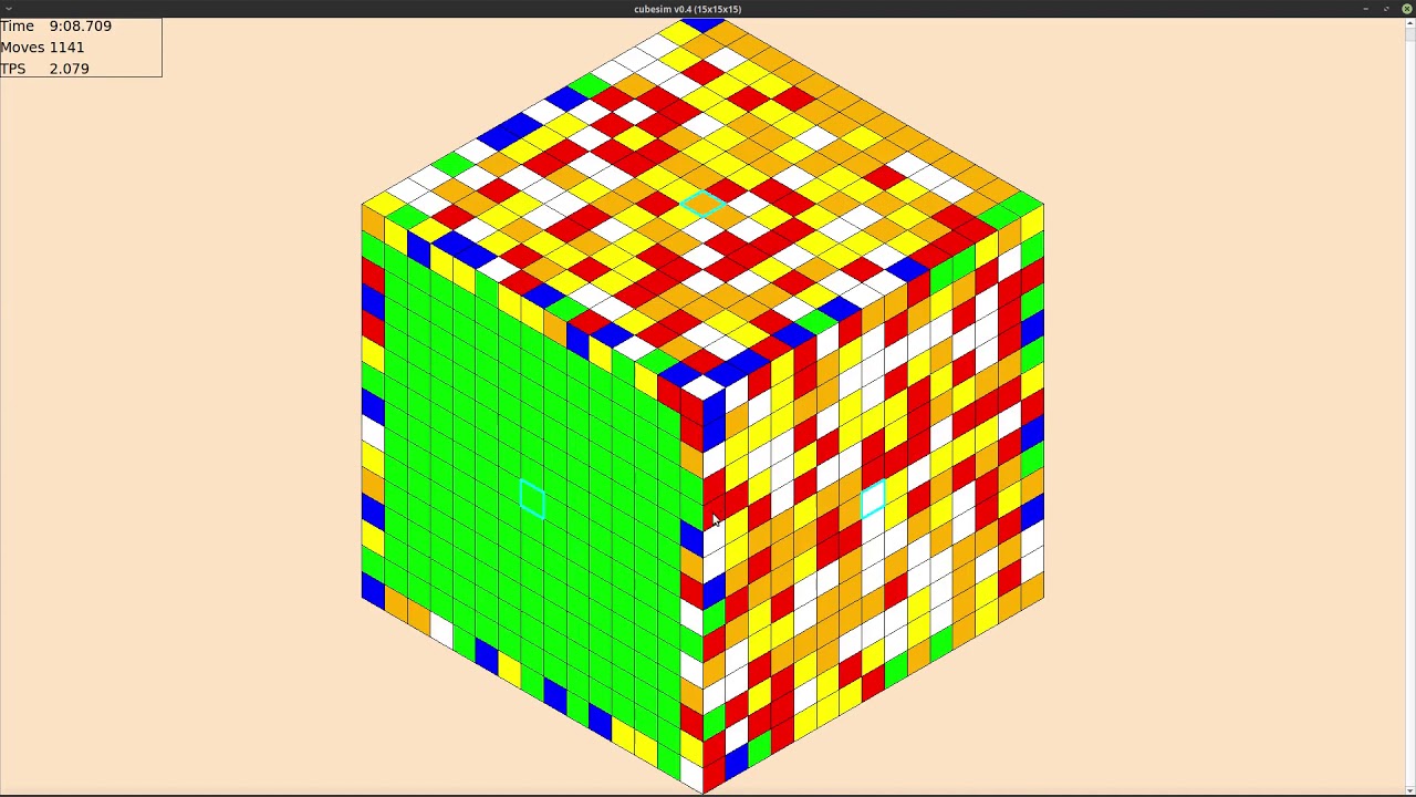 15x15 Rubik's cube in 2356.153 YouTube