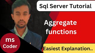 aggregate functions in sql | sql server tutorial for beginners | aggregate functions | sum | count