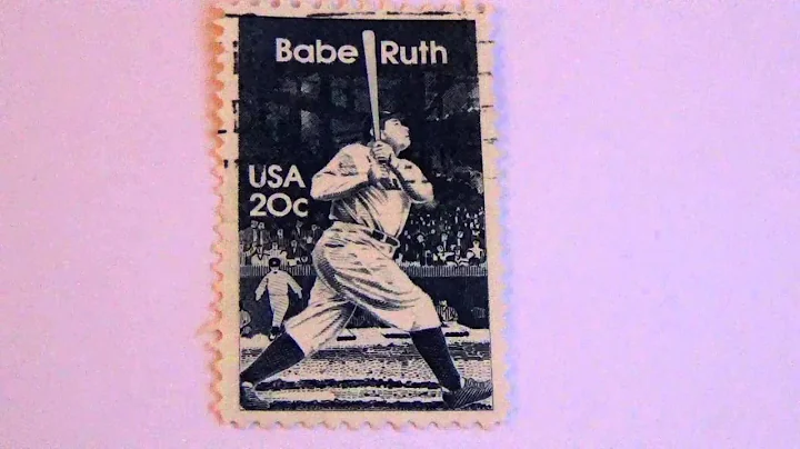 Famous Babe Ruth Postage Stamp