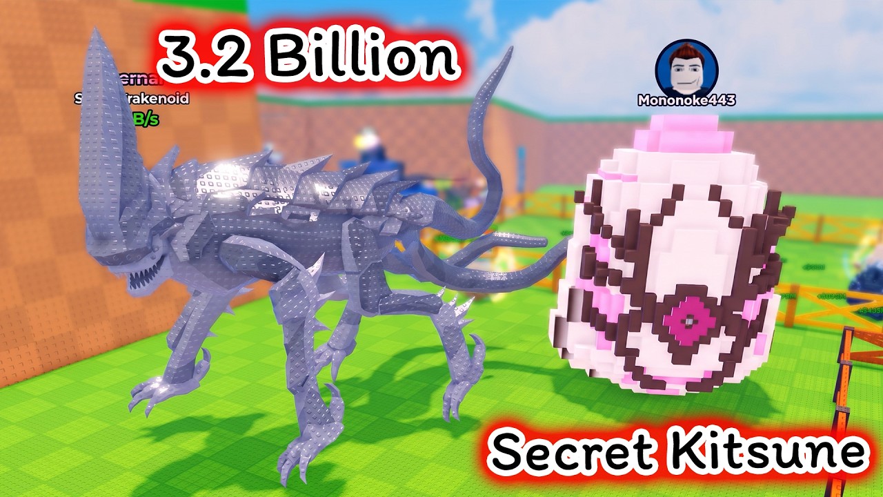 เอเลี่ยนร่างเงินและไข่ลับของ Kitsune Steal An Eggs Roblox