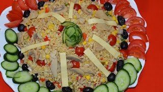 ألذ سلطة بمكونات بسيطة و صحية بالقمح salade délicieuse