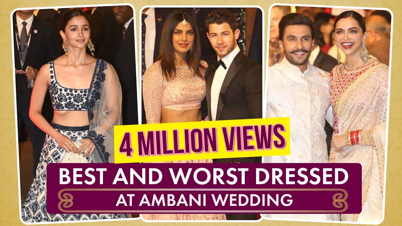 Priyanka Chopra Deepika Padukone Best and Worst Dressed at Ambani Wedding Pinkvilla