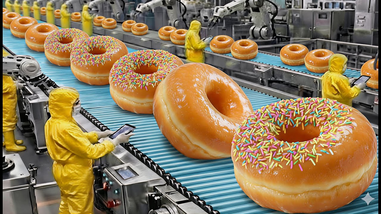 Sold Out Every Day! Amazing Donut Master Making American-Style Donuts in Factory (FULL PROCESS)…