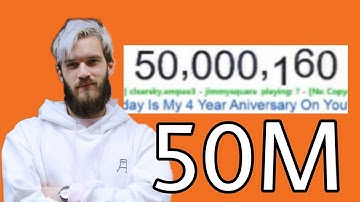 PewDiePie Hitting 50M Subscribers! [RETRO] Moment #36