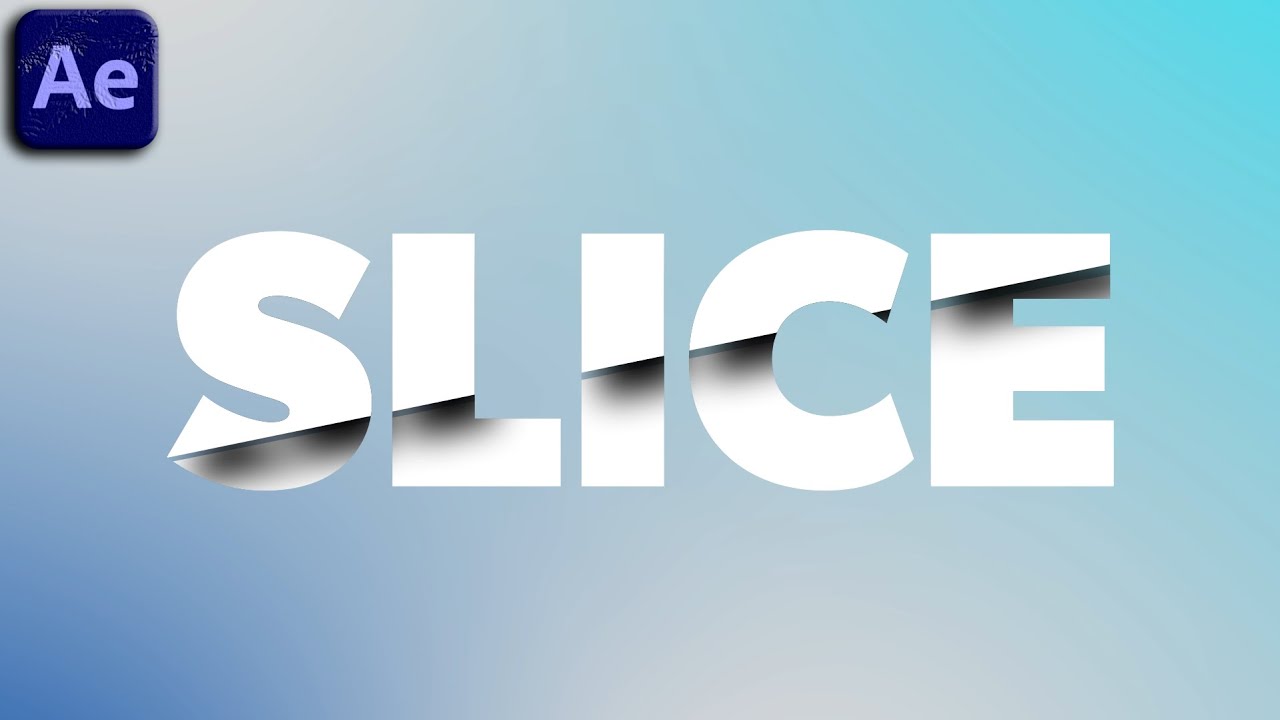 Slice Text Animation in After Effects - After Effects Tutorial | Text Animation | Creative Friday