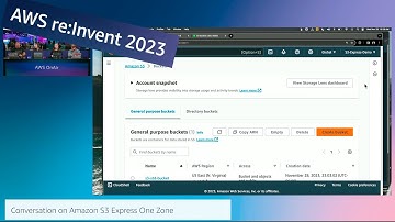 AWS re:Invent 2023 AWS OnAir Amazon S3 Express One Zone the fastest cloud object storage| AWS Events