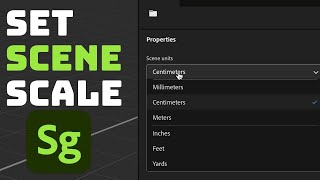 Change Scene Units In Adobe Substance 3D Stager