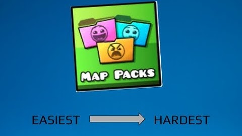 ALL MAP PACKS from EASIEST to HARDEST | Geometry Dash 2.11