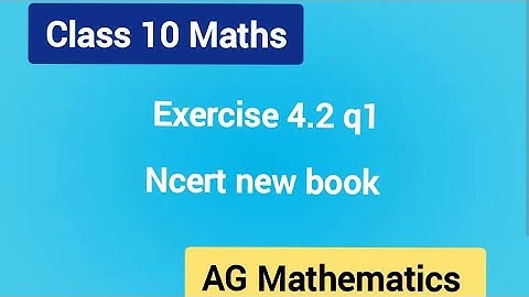 Class 10 Exercise 4.2 q1 Find the roots of the following quadratic equations by factorization
