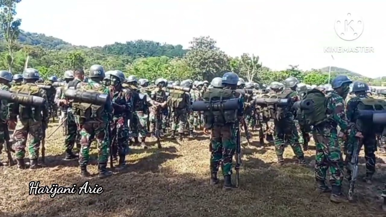 Upacara Tradisi Pengukuhan Prajurit Infanteri TNI - AD ( Pembaretan ) di Kalipuri Wonogiri Jateng