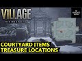 Resident evil village courtyard items  treasure  all locations  how to clear courtyard