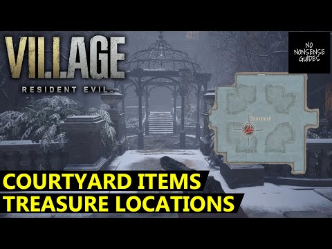 Resident Evil Village Courtyard Items & Treasure - All Locations - How to Clear Courtyard