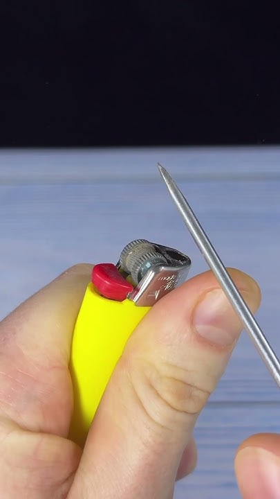 How To Remove The Safety From A Lighter Lighter trick! Removing safety #shorts - YouTube