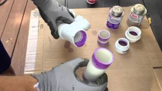 How to use PVC Primer and Cement to join PVC Pipe by Erik Asquith 565,767 views 8 years ago 7 minutes, 6 seconds