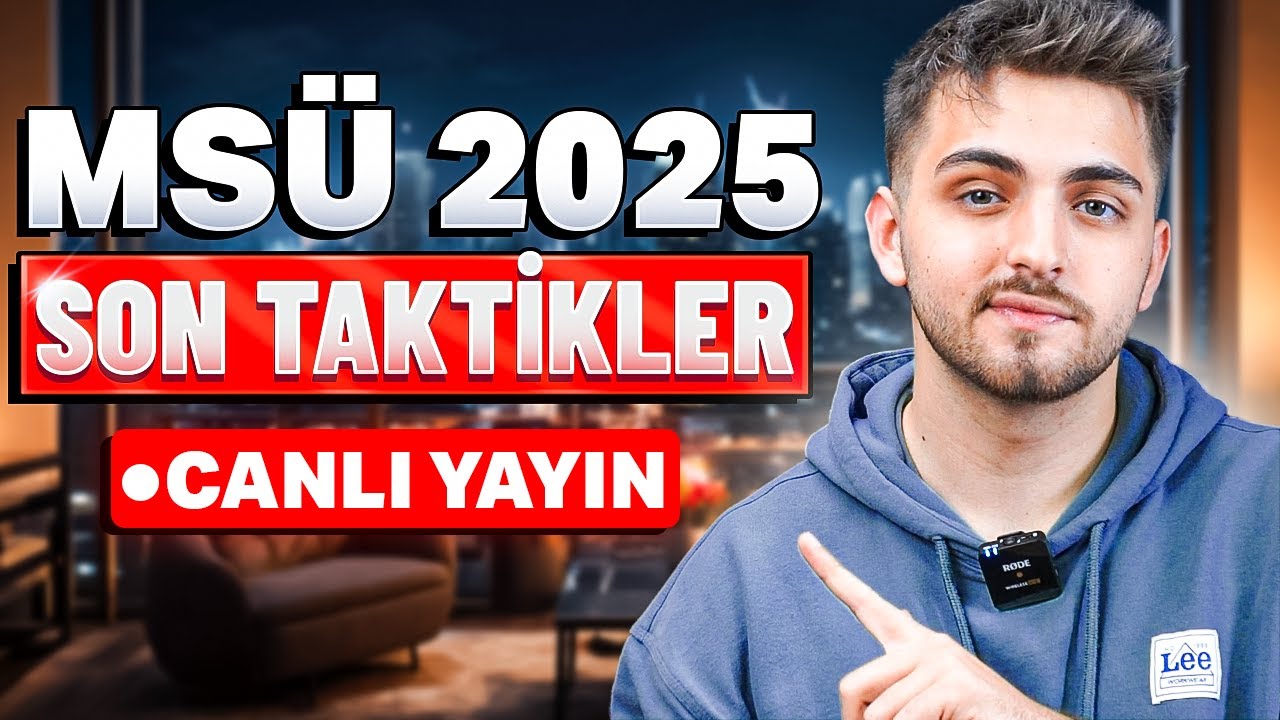 MSÜ 2025 ÖNCESİ SON TAKTİKLER! 🔥 #msü #msü2025