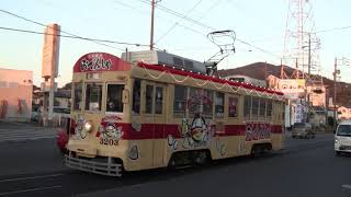 2019 02　豊橋鉄道・東田本線　赤岩口駅　モ800形・パト電　モ3200形・走る屋台・おでんしゃラッピング