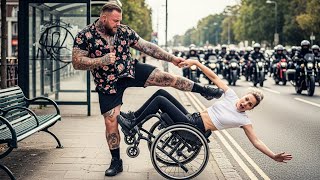 видео: «Хулиганы толкнули девочку-инвалида… Но через минуту подъехали 99 байкеров!» картинка: «Хулиганы толкнули девочку-инвалида… Но через минуту подъехали 99 байкеров!»