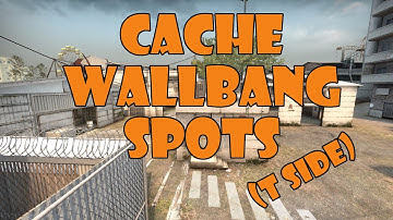 CS:GO 8 Cache wallbang spots. (T Side)