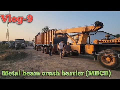Finally MBCB pahuch gyi camp me @raghavsingh #civilengineering #roadconsturction