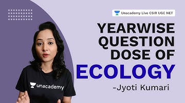 Yearwise Question Dose of Ecology | CSIR 2021| Life Science| Jyoti Kumari | Unacademy Live CSIR