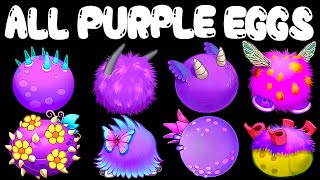 All PURPLE Eggs | My Singing Monsters | MonsterBox in Incredibox