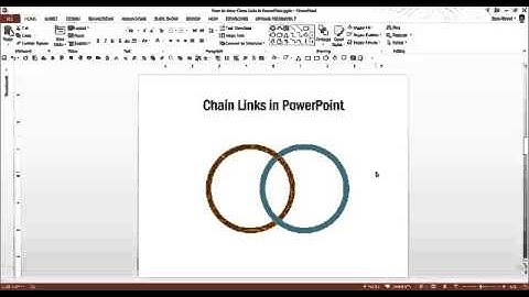 How to draw Chain Links in PowerPoint  Diagram Tutorial Series Low