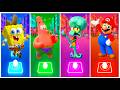 SpongeBob 🆚 Patrick Star 🆚 Squidward 🆚 The Super Mario Galaxy Movie   Coffin Dance Song (COVER)