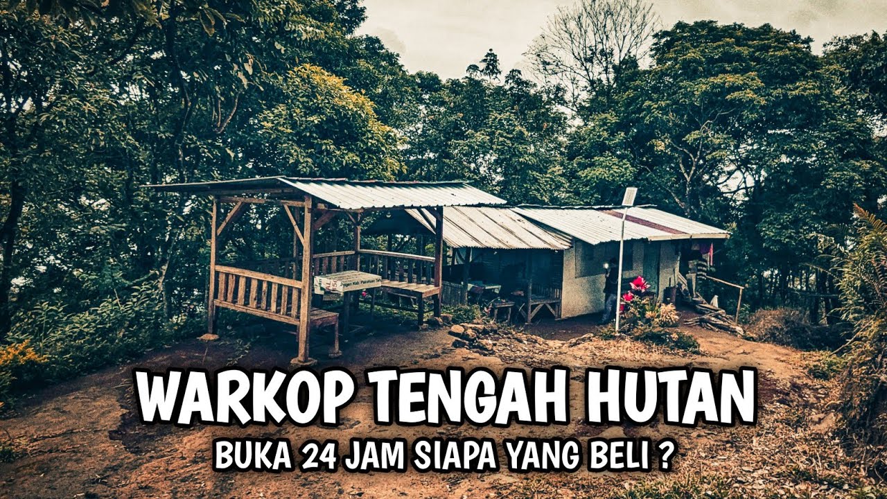 NEKAD SENDIRIAN BUKA WARUNG TENGAH HUTAN ANGKER MESKI TIDAK ADA YANG BELI